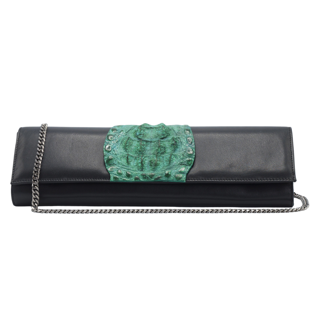 Kate Crocodile Clutch