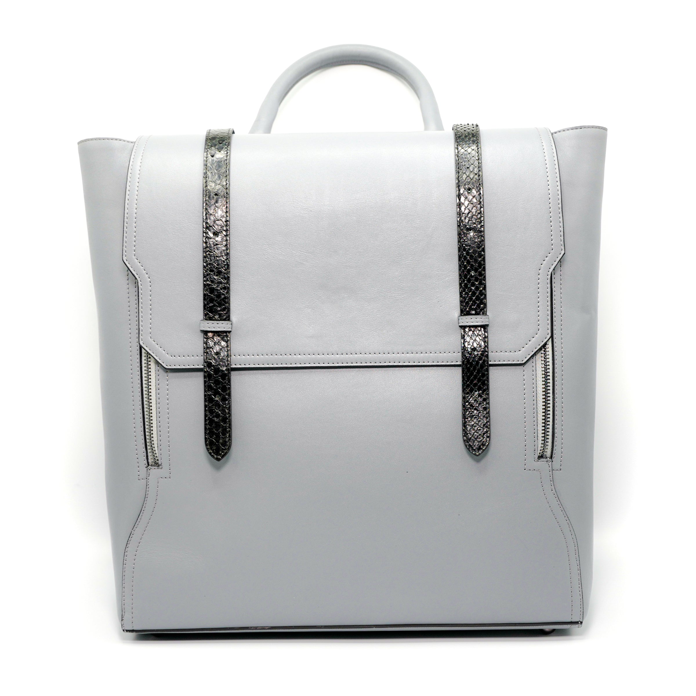 LINĒIJ™ - Gregory Convertible Backpack In Python and Leather